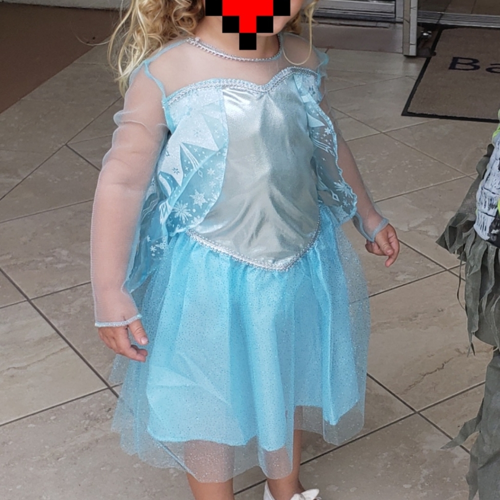 Disney Light Blue Elsa-Inspired Sparkle Dress